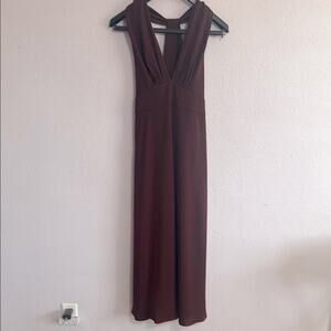 NWT Banana Republic Women Elegant Burgundy Sleeveless cocktail Midi Dress Size 4
